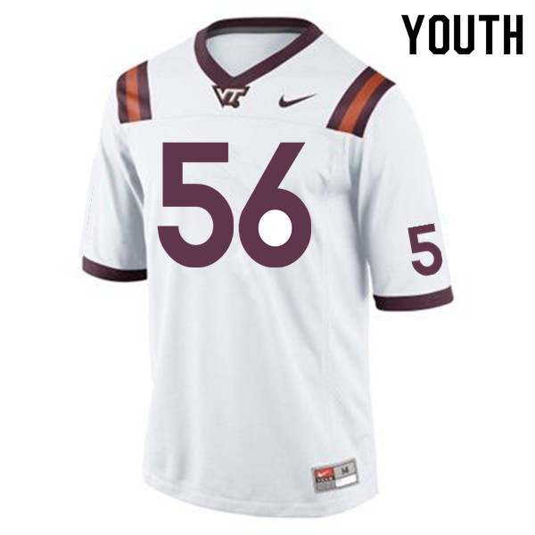 Youth #56 Sean Huelskamp Virginia Tech Hokies College Football Jerseys Sale-Maroon